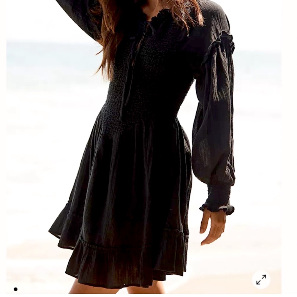 Free People Beach Ruffle Mini Dress